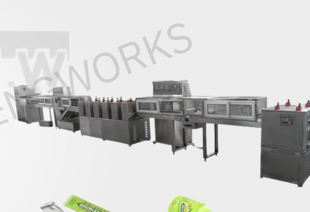 Stick chewing gum production line